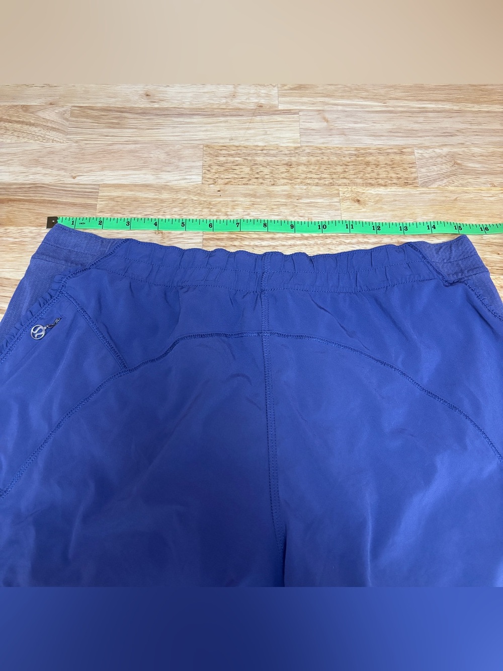 lululemon athletica Women’s Wild Indigo Ruffled Athletic Shorts - size unmarked - Picture 6 of 6